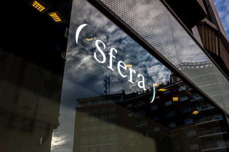 Valencia, Spain - November 17, 2019: Facade of the Sfera clothing store, belonging to the Spanish...