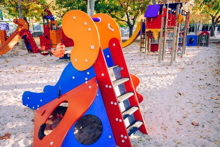 Playground with sand to develop and relax children.