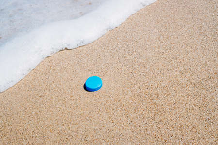 Microplastics on beaches abound due to plastic waste that is thrown into the sea.