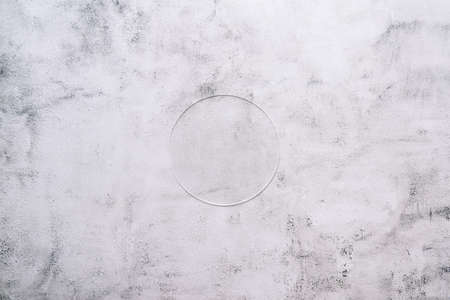 Marble background with a transparent circle in the center of laboratory and research environments.の写真素材