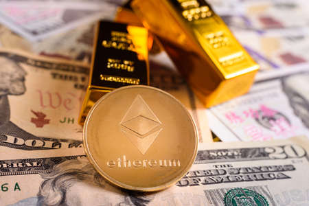 Ethereum is the cryptocurrency most desired by investors, with the most benefits from altcoins.の写真素材