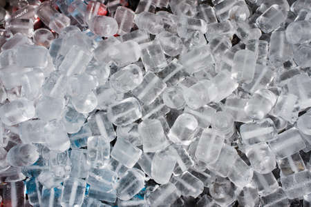 Ice cubes to cool drinks at a summer party.の写真素材