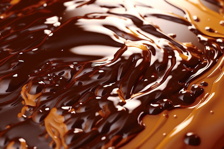 Melted hot chocolate, sweet food background. Ai generated.の素材
