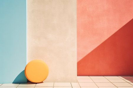 Abstract design of a background with torn texture and soft pastel colors.の素材