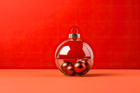 The timeless tradition of decorating Christmas trees with vibrant balls brings festive cheer to homesの素材