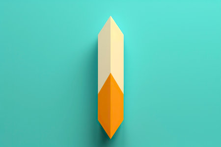Minimalist design of a direction arrow, simple and minimal.の素材