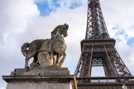 Poetic images of the beautiful city of Paris.の写真素材