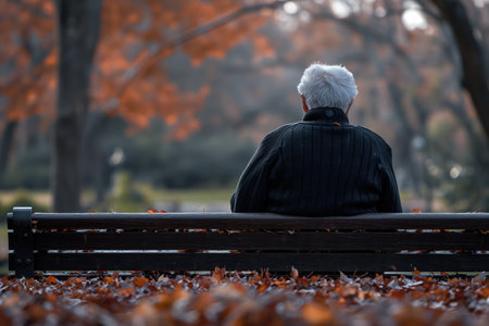 A person sitting on a bench in a lively city park surrounded by trees, enjoying the outdoors.の素材