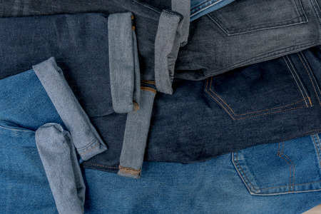 Jeans for female and maleの写真素材