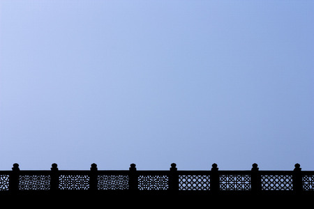Ornamented fenceの写真素材