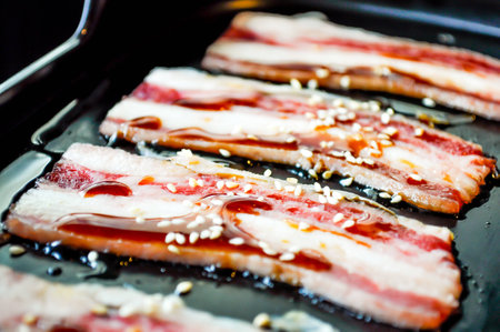 slice meat dish for cookingの写真素材