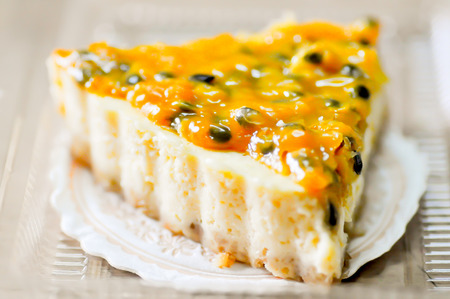 Passion Fruit Tart dessert dishの写真素材