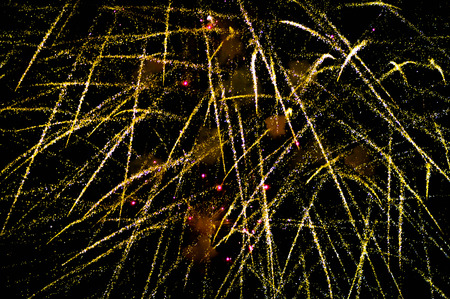 skyrocket,Fireworks in the night skyの写真素材