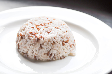 a plate of riceの写真素材