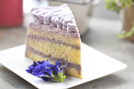 sweet potato cake or yam shortcake dishの写真素材