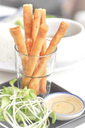 spring roll ,snack or roll stick