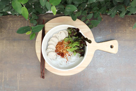 noodles, Thai noodle or sausage noodle