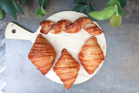 croissant and Bacon Twist Bread sticks in the tray