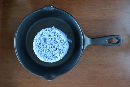 rice ,butterfly pea rice or purple rice