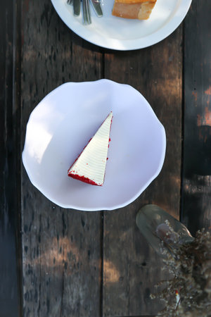 cake ,red velvet cake or serving cake