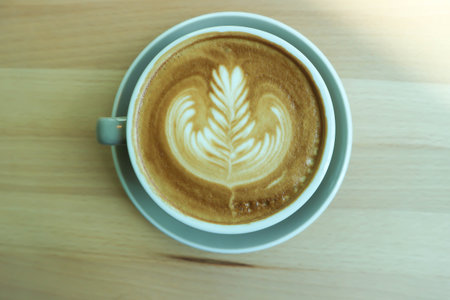 coffee or hot coffee, latte coffee on the table