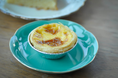 tart, cheese tart and cake  for serve
