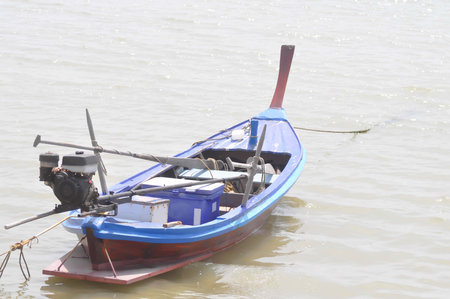 fishing boats near the sea and port in Phuket, Thailand