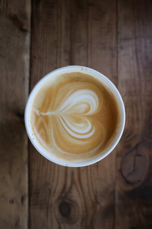 hot cofffee, cappuccino coffee for serve