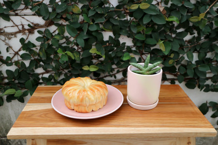 bread or custard bread, cream bread or butter bread for serve