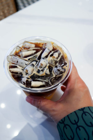 americano coffee or cold americano, cold brew or black coffee