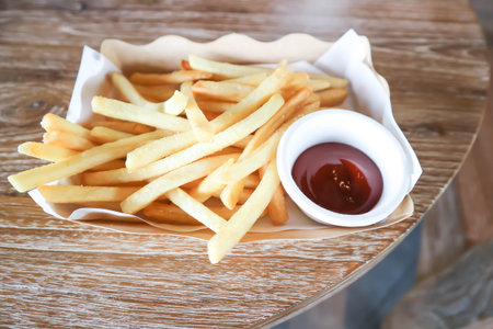 French fries or fried potato , fries or chips and dip