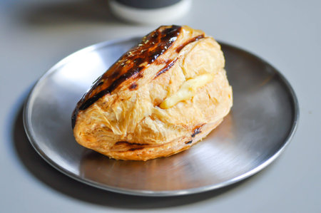 pie , apple pie or apple custard pie or custard pieの写真素材