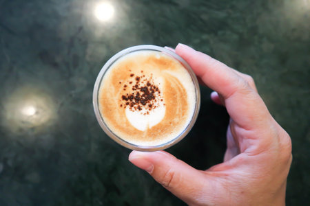 coffee or hot coffee, mocha coffee or cappuccino coffee for serve