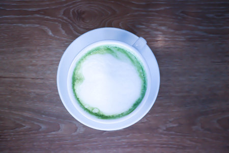 green tea or matcha green tea, hot green teaの写真素材