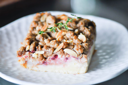 cherry crumble cake, cherry pie with Crumble or cherry pie with Streusel Crumble or Rhubarb Streusel...