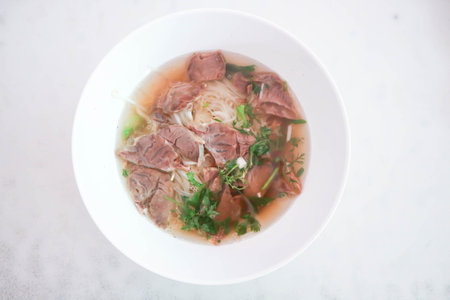 noodles or beef noodles , Chinese noodles for serveの写真素材