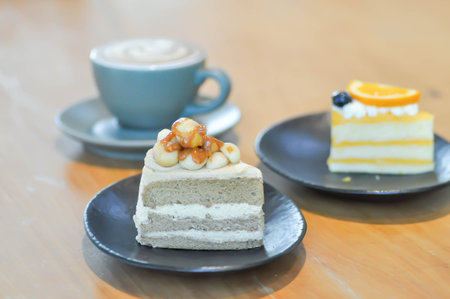 Caramel Macadamia Coffee Cake, coffee cake or macadamia cake or caramel cake and orange and hot...
