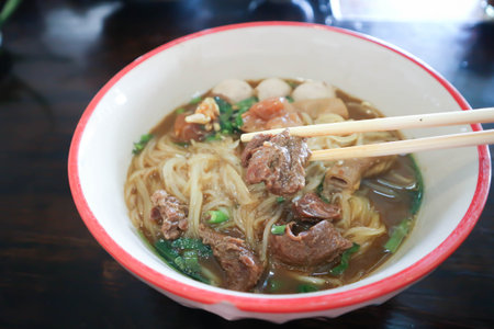 noodles, Chinese noodles or beef noodles or noodle soup