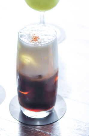 coffee, iced coffee or iced cappuccino coffee for serve
