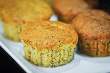 cake , banana cake or fruit cake for serve