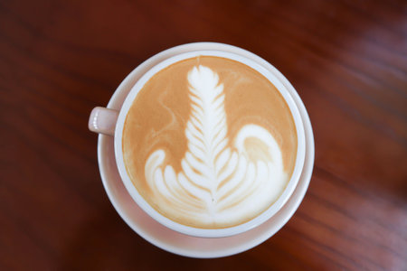 hot cofffee, cappuccino coffee or latte coffee or flat white for serve