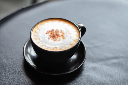 milk tea, Thai tea or Thai milk tee or hot Thai tea or hot milk tea or hot drink for serveの写真素材