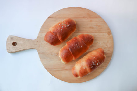 Shio Pan,Salzstangerl bread or Austria bread or Japanese bread in the tray