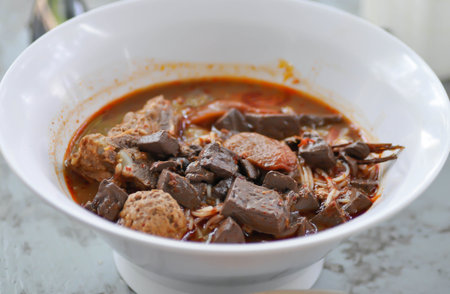 vermicelli or thai vermicelli or noodles ,Thai noodles or Thai pastaの写真素材