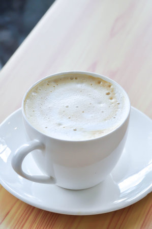 hot cofffee, cappuccino coffee or latte coffee or flat white or mocha coffeeの写真素材