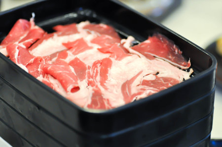 raw beef or sliced beef, beef for cookの写真素材