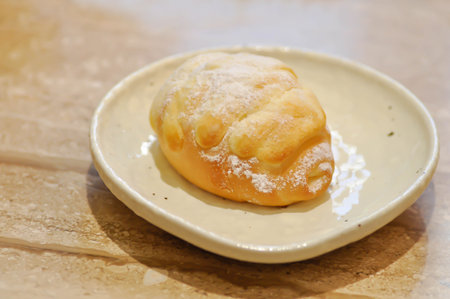 Salzstangerl bread or Austria bread or Japanese bread with icing topping