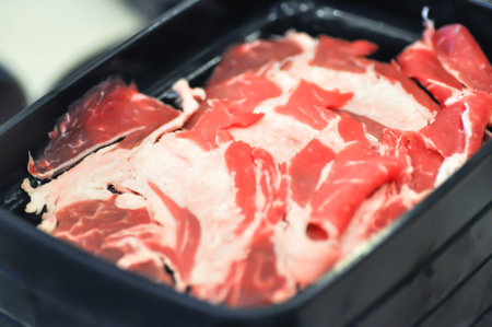 raw beef or sliced beef, beef for cookの写真素材