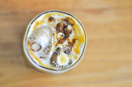 coffee, iced coffee or iced cappuccino coffee for serve