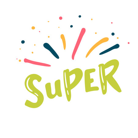 Cartoon exclusive font label tag expression. Comic text pop art sound effects. Sounds vector illustration. Lettering super. icon speech phrase.のイラスト素材
